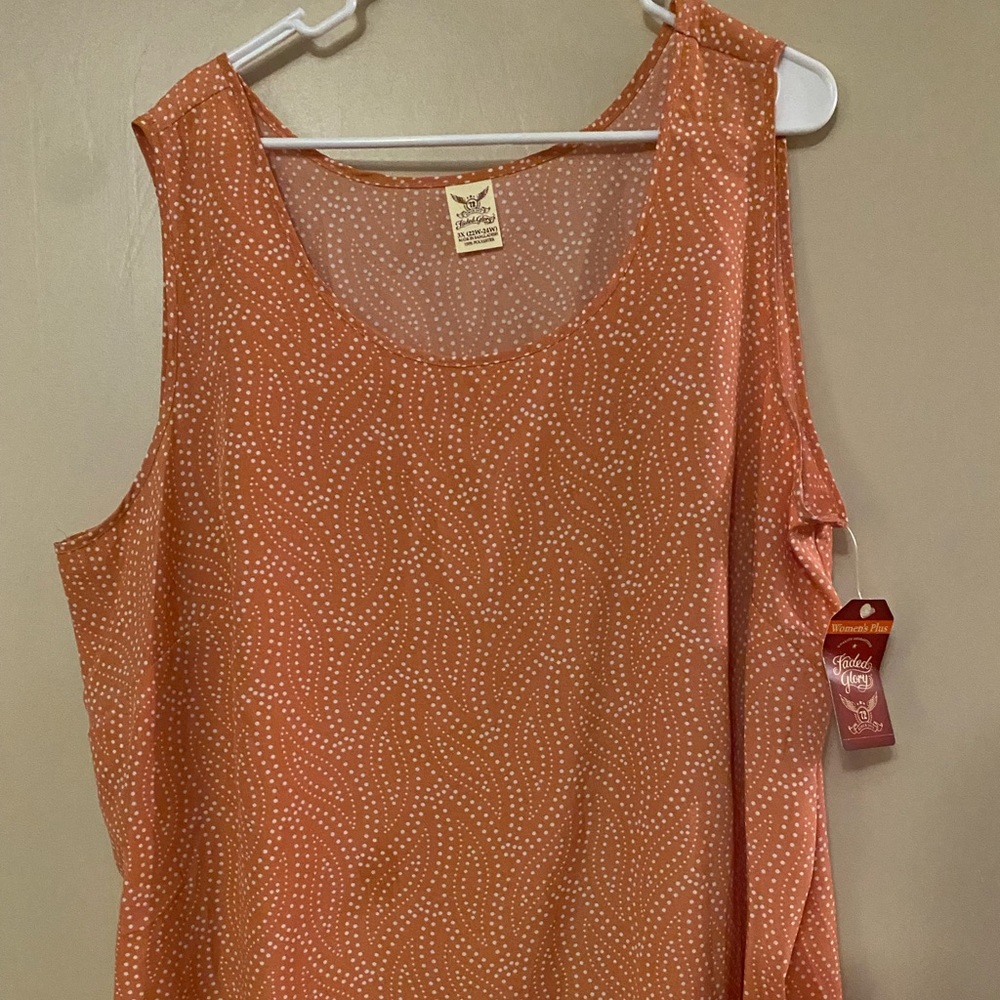 Faded Glory Sleeveless Top 3x NWT